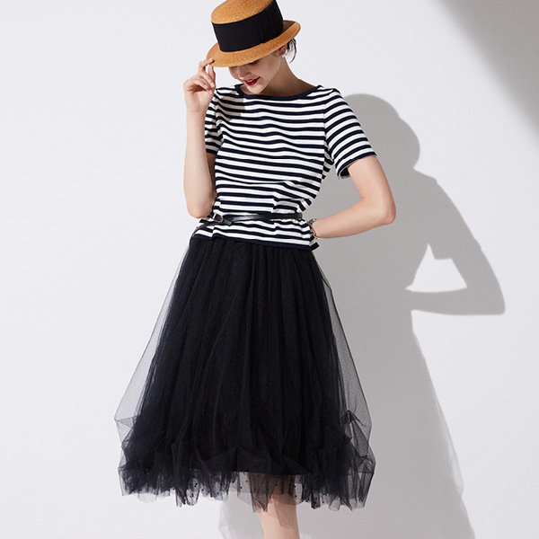 ニットトップ“French Border Top”