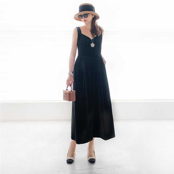 Daisy Velour Coco Jump Suit