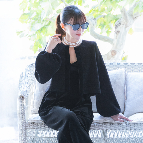 Cardigan”Luxe Noir”