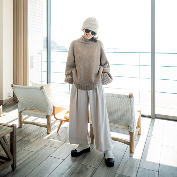 ふわとろ Cashmere KARE KNIT