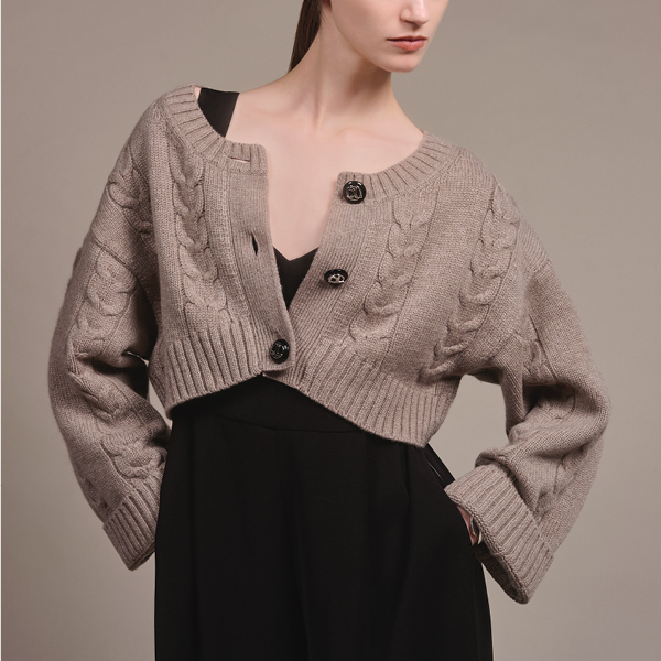 ふわとろ Daisy Cashmere Cardigan