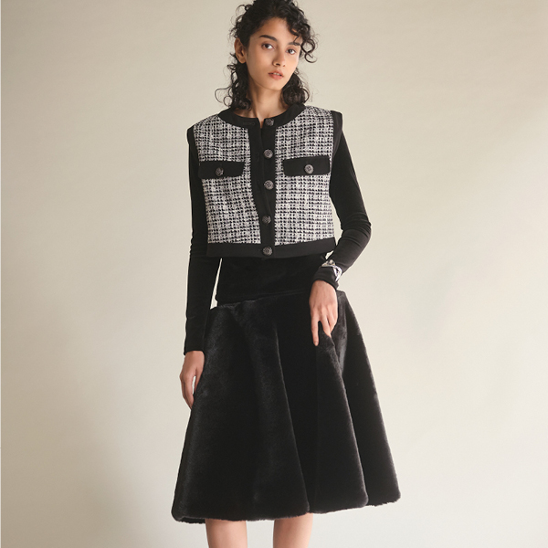 Skirt "Love Fur Rich Flare"