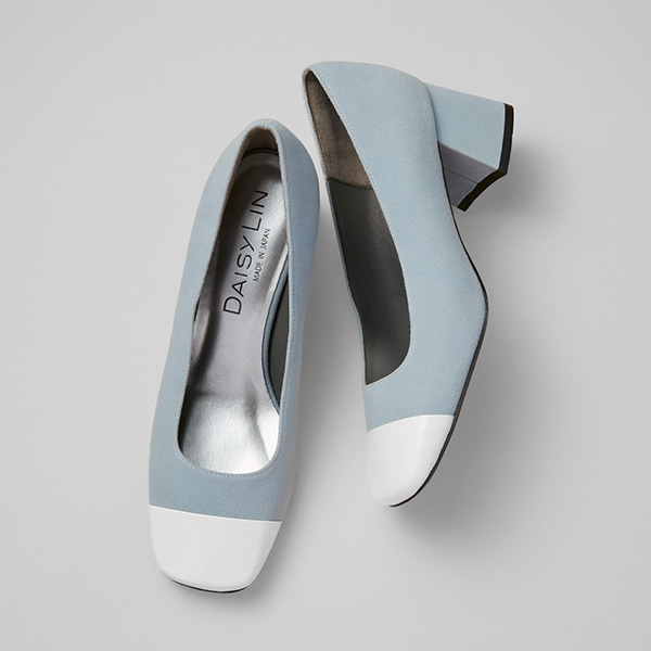 Perfect Pumps (Antique Blue×White)