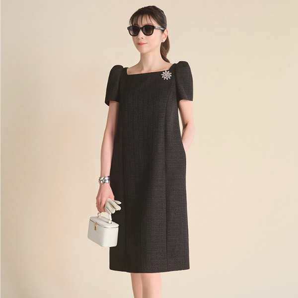Washable Tweed Dress “Formal Lady”