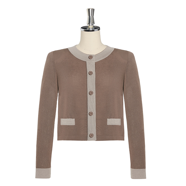 Daisy Classic Cardigan (Mocha)
