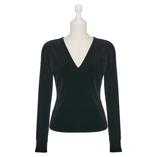 Velour Top "Cool Lady" (Velvet Black)