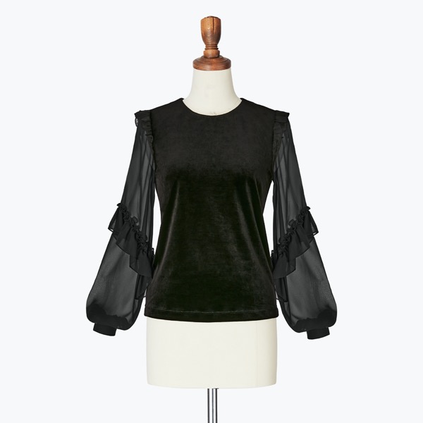 【Sample】Top "High-end Lady" (Velvet Black)