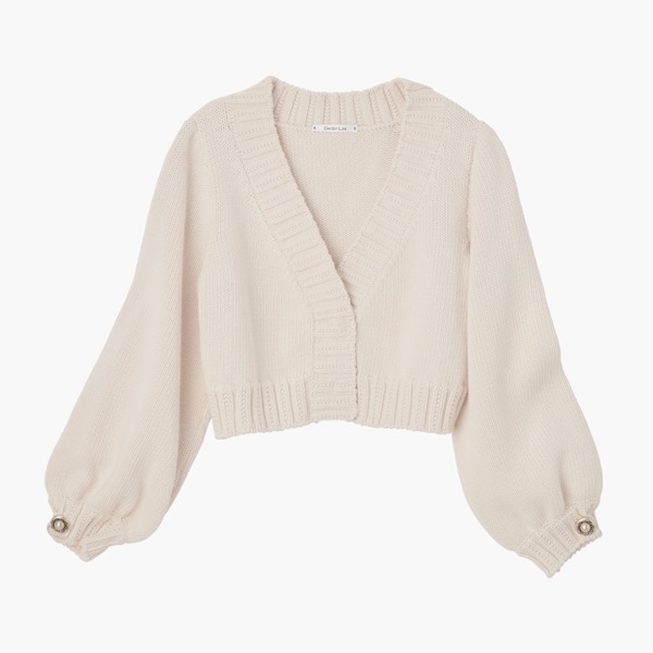 Cardigan "Jewel Knit" (Ivory)