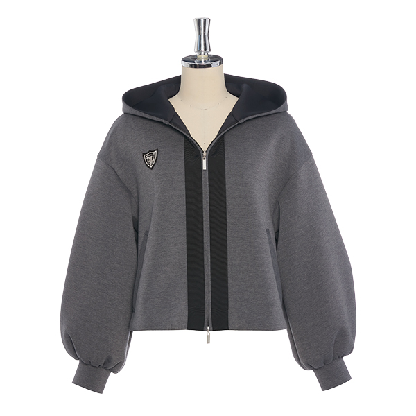 ミルフィーユスウェット“Daisy Parka” (Rich Gray)