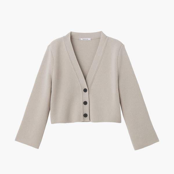 しっとりWOOL DAISY LIN Cardigan (Powder Beige)