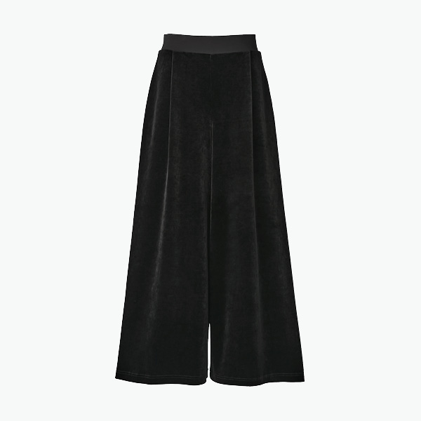 Tuxedo Velour Pants (Velvet Black)