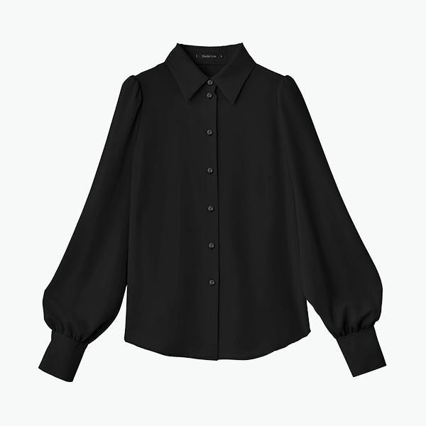 Airy Blouse "Lady Lady" (Black Black)