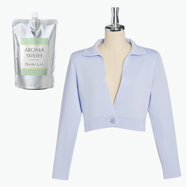 Upper Class Cardigan (Sax Blue)& DAISY LIN AROMA WASH Ⅱ 1L 詰替用