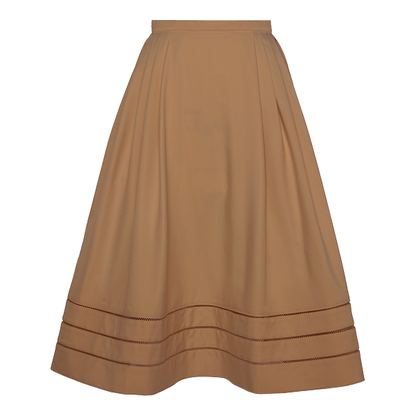 Skirt "Sheer Elegance"(Caramel Brown)