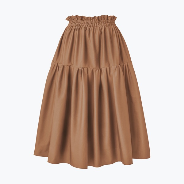 Raku-Raku Stylish Skirt (Antique Brown)