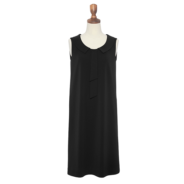 Graceful Jersey Dress(Black Black)