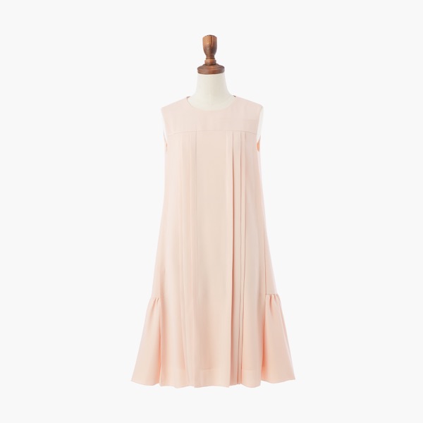DRESS  "Aux Champs-Elysees" (Pink Beige)