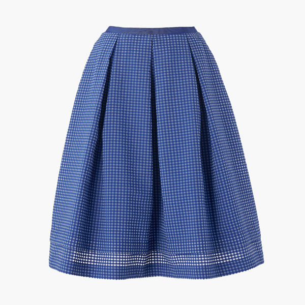 Washable Souffle Skirt (Royal Blue)