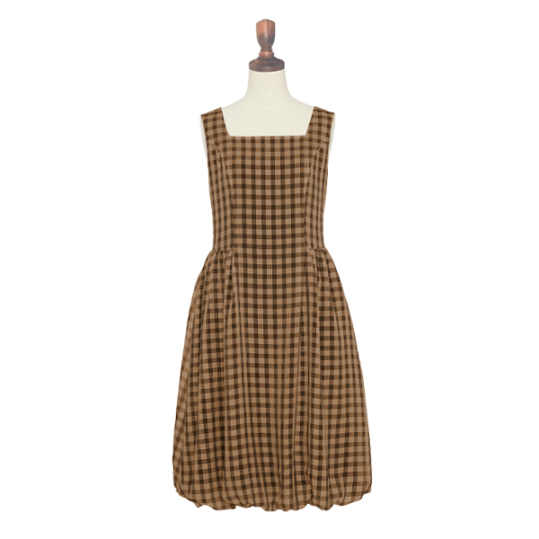 Airy Balloon Dress(Brown)