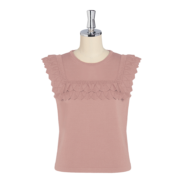 Knit "Grace Top" (Antique Rose)