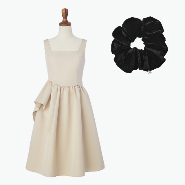 Dress "Princess Flare" (Antique Beige) & DAISY VELOUR Chou Chou Elegant Size DLロゴシェル
