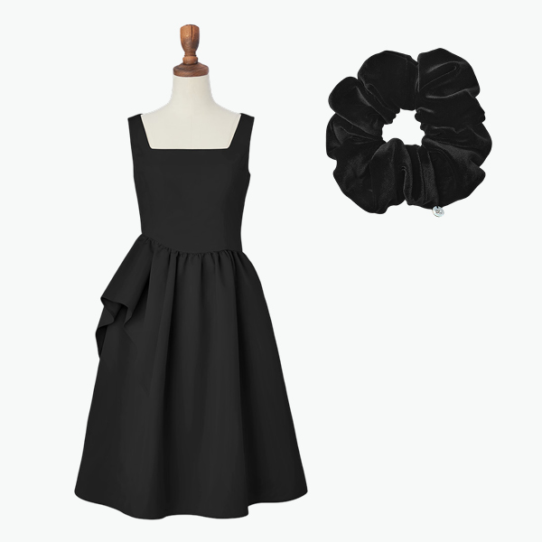 Dress "Princess Flare" (Black Black) & DAISY VELOUR Chou Chou Elegant Size DLロゴシェル