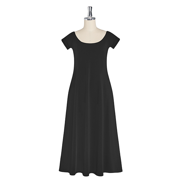 Relaxing Dress “Luxe Time”  (Black Black)
