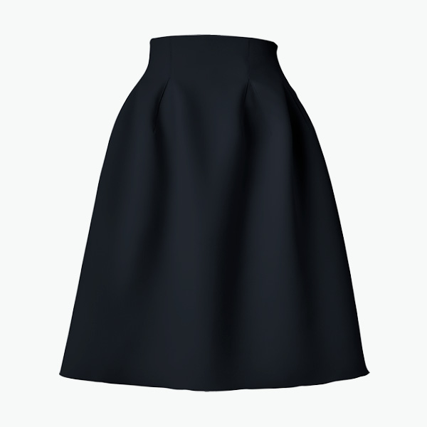 High-Hip Skirt II (Midnight Blue)