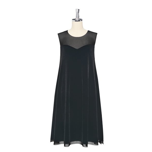 Dress “Velour Swing” (Velvet Black)