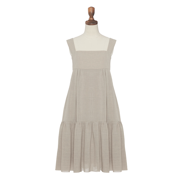 Airy Summer Dress(Hampton Beige)