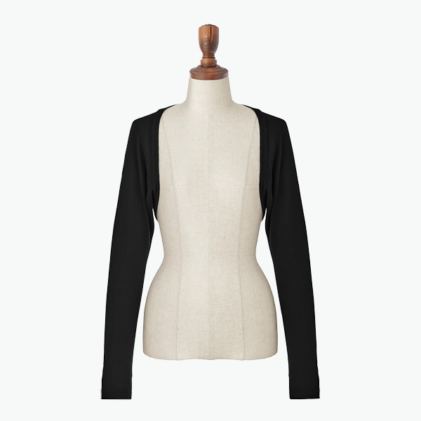 Washable Silk Knit "High-end Margaret" (Black Black)