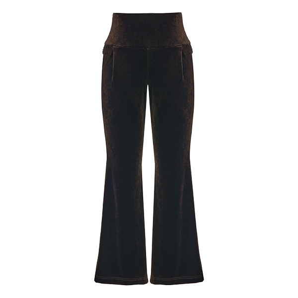Pocket Flare Leggings (Dark Brown)