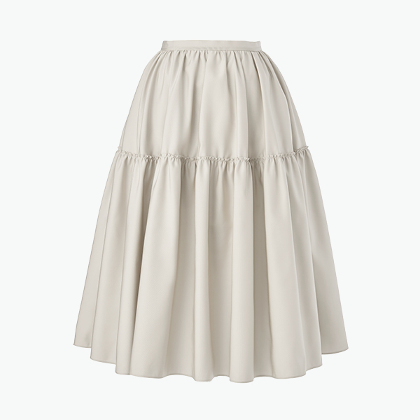 Skirt "Spray Rose" (Powder Beige)