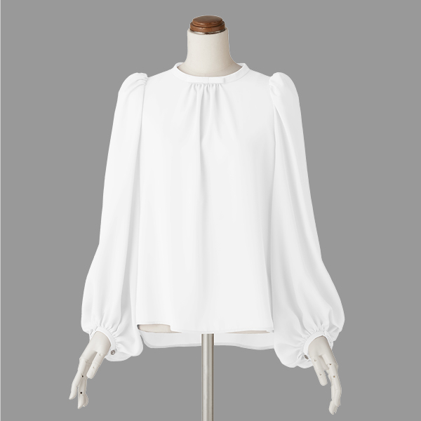 Blouse “Audrey Ribbon II” (White)