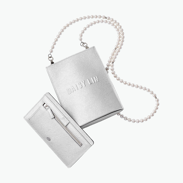 Bag & Card Case "これさえあれば" (Silver)