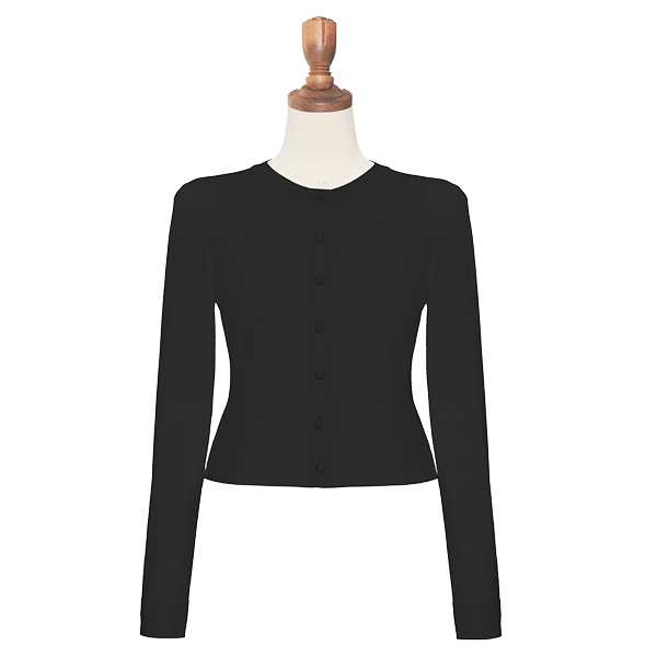 Knit Cardigan "Daisy Luxe"(Black Black)