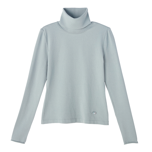 Washable Audrey High Neck (Smoky Blue)