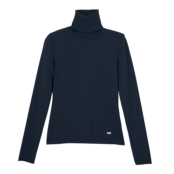 Washable Audrey High Neck (Midnight Blue)
