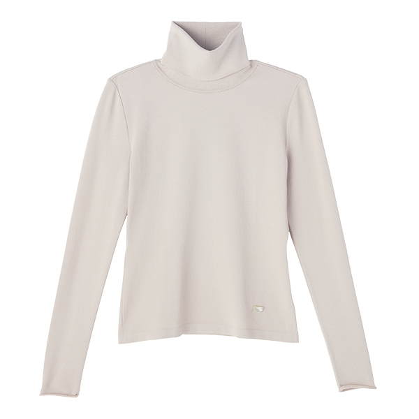 Washable Audrey High Neck (Powder Beige)