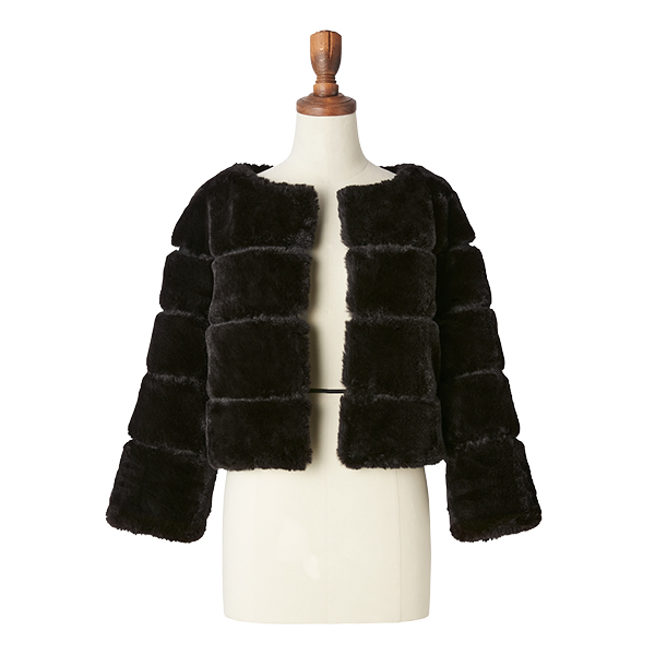 Love Fur Jacket "Black Princess" (Black Black)