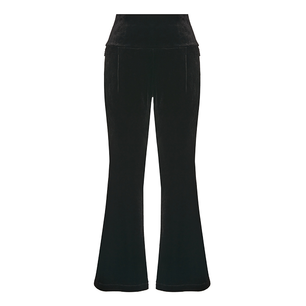  Pocket Flare Leggings (Velvet Black)
