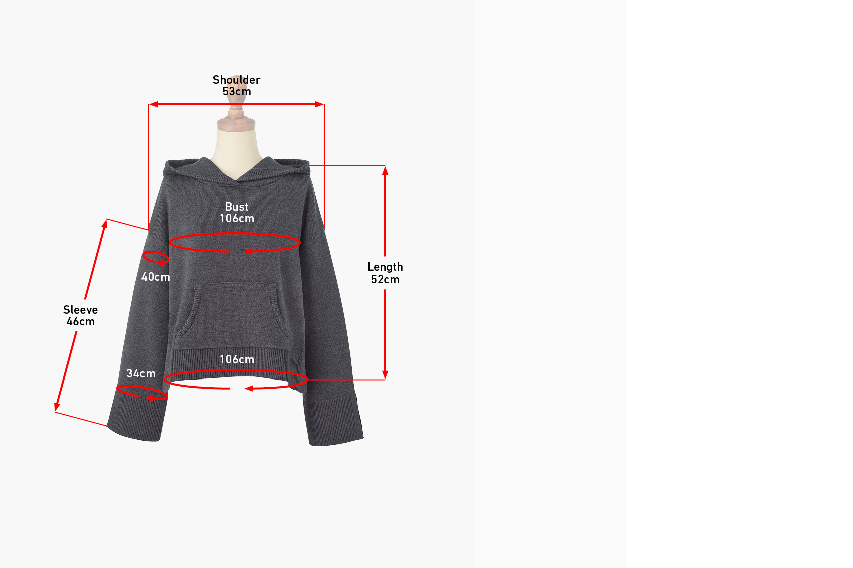 DAISY LIN しっとりウールパーカ 