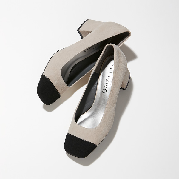 Perfect Pumps (Elegant Beige×Black)