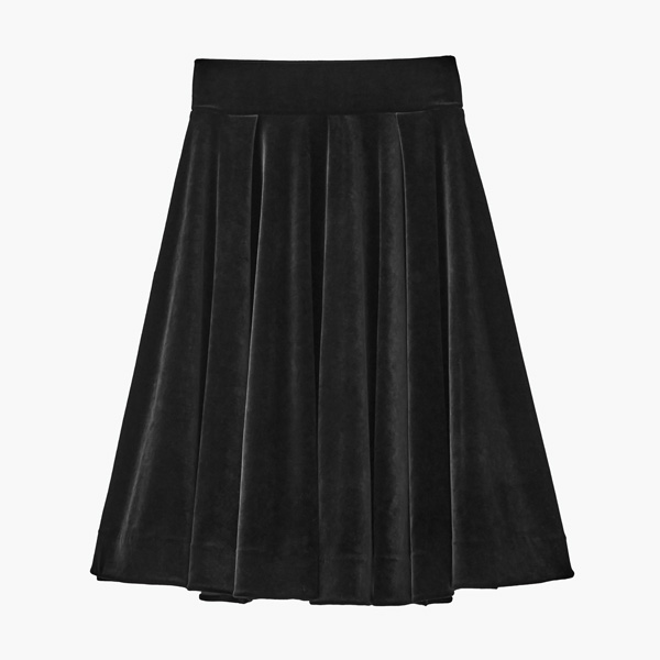 Skirt "Swing Flare II"(Velvet Black)