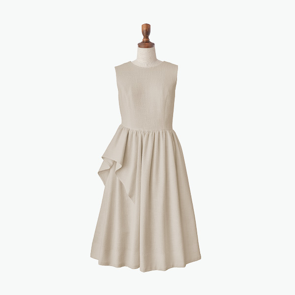 Dress "Calla" (Powder Beige)