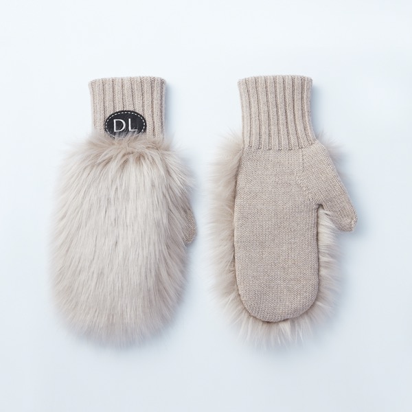 Love Fur DL Gloves (Daisy Beige)