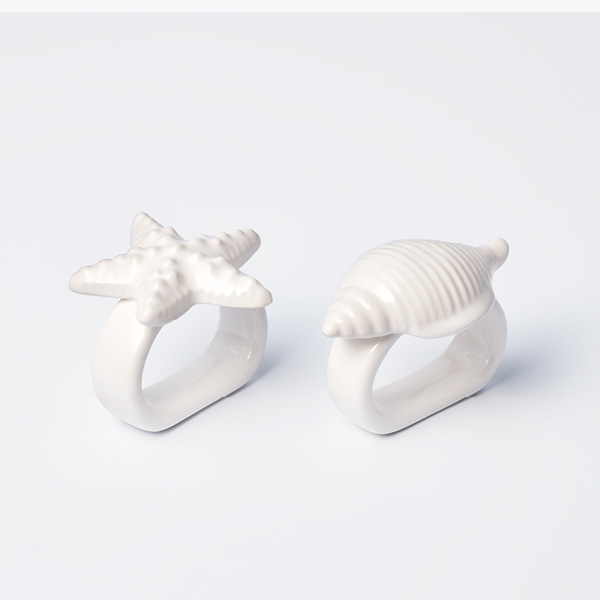 ナプキンリング（ヤツシロガイ＆ヒトデ)