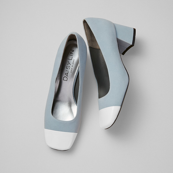 Perfect Pumps (Antique Blue×White)