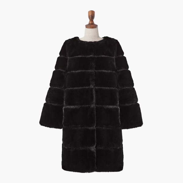 Love Fur POODLE COAT (Black Black)