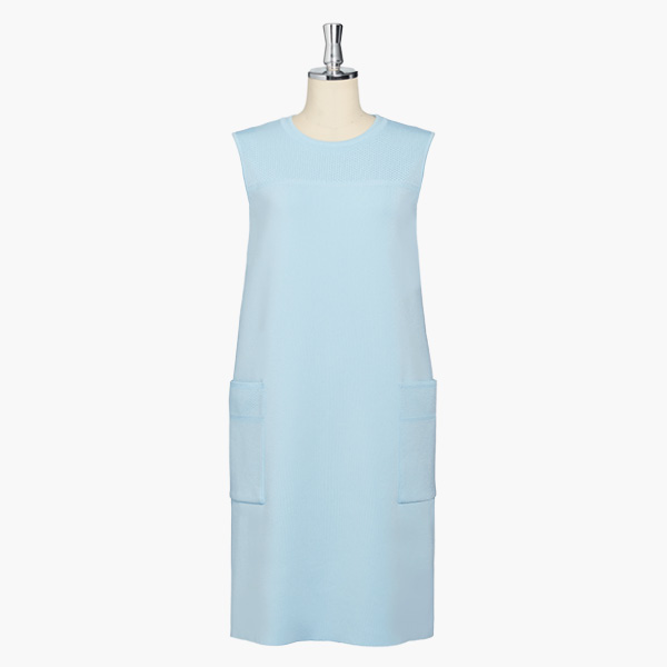 Knit Dress "Noble Lady Tank" (Saxe Blue)